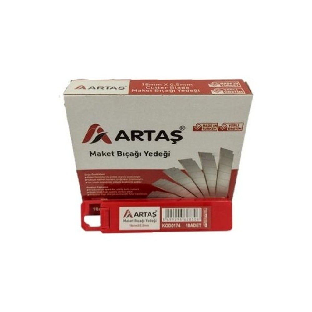 Artaş Maket Bıçağı Ağızı Yedek 10PAKET(100ADET) Oto Boyaları Fiyatı