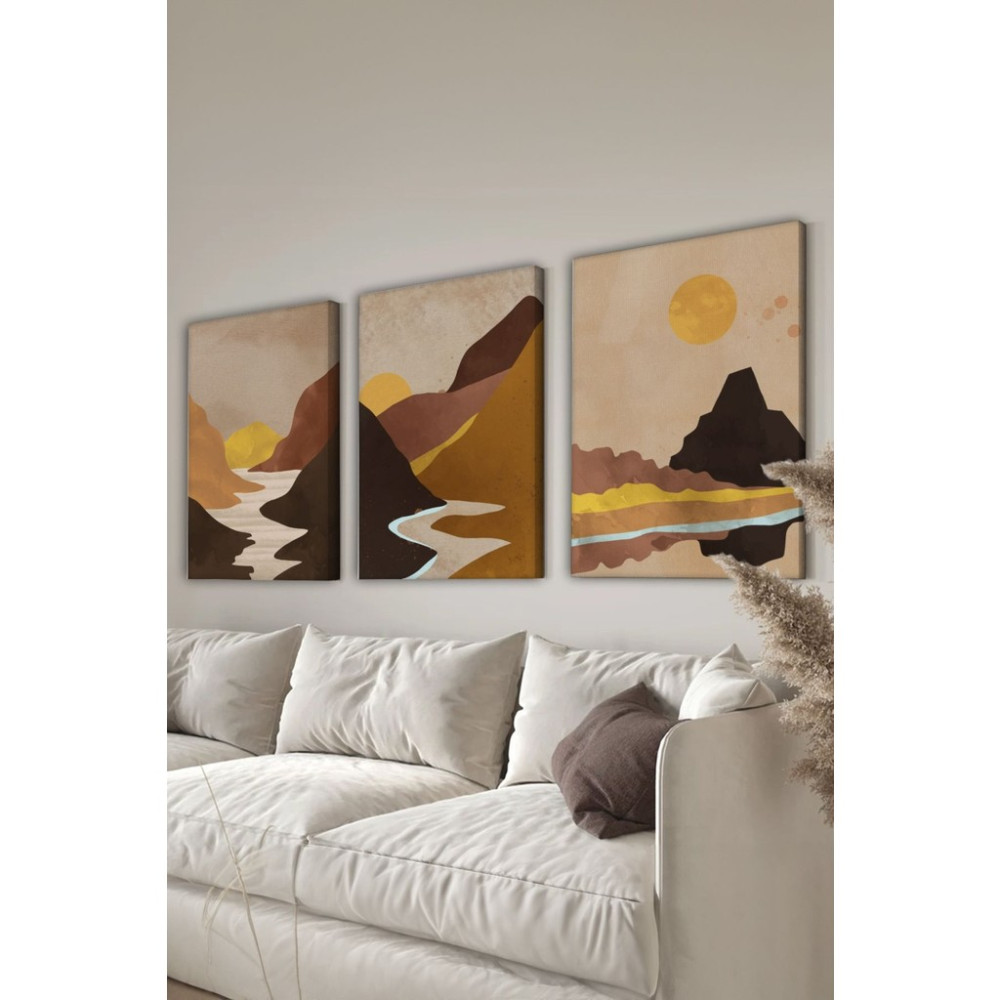 Artavessa Dekoratif 3 Parça Kanvas Tablo - 3cnvs8 - 30 x 40 Kanvas Tablo Fiyatı