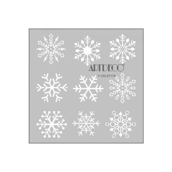 Artdeco 118 Kar Taneleri 30x30 cm Stencil Boyama Şablonu