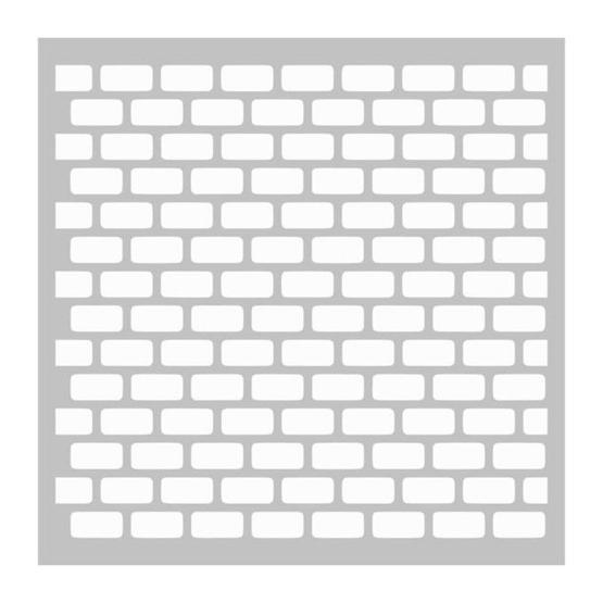 Artdeco 130 Tuğla Deseni 30x30 cm Stencil Boyama Şablonu