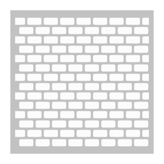 Artdeco 130 Tuğla Deseni 30x30 cm Stencil Boyama Şablonu