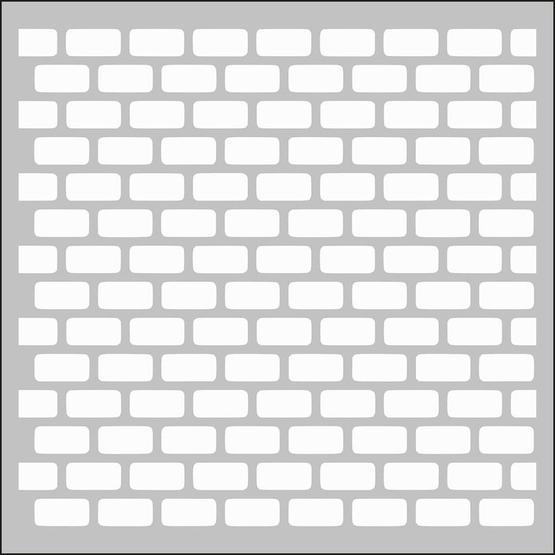 Artdeco 130 Tuğla Deseni 30x30 cm Stencil Boyama Şablonu