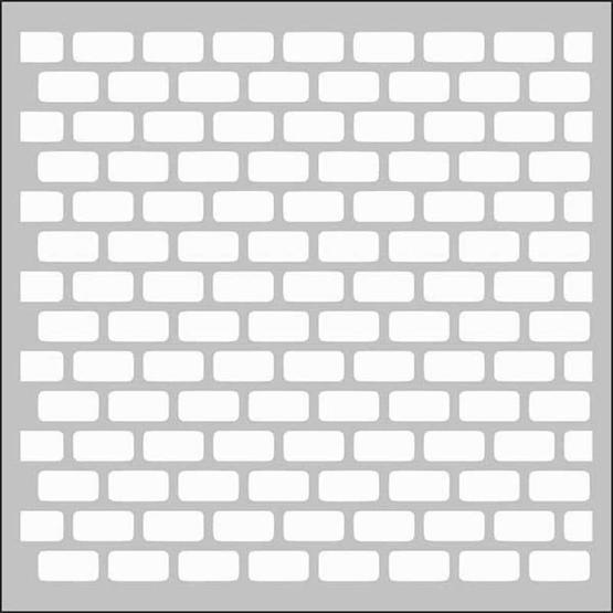 Artdeco 130 Tuğla Deseni 30x30 cm Stencil Boyama Şablonu