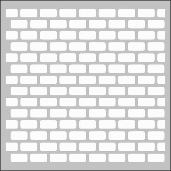 Artdeco 130 Tuğla Deseni 30x30 cm Stencil Boyama Şablonu