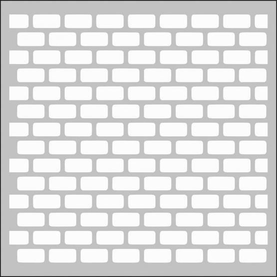 Artdeco 130 Tuğla Deseni 30x30 cm Stencil Boyama Şablonu
