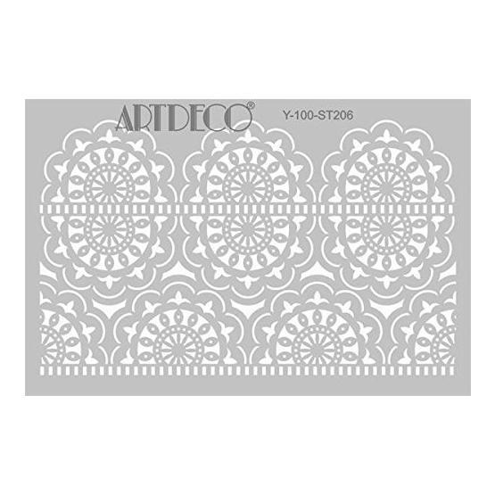 Artdeco 206 Dantel-1 20x30 cm Stencil Boyama Şablonu