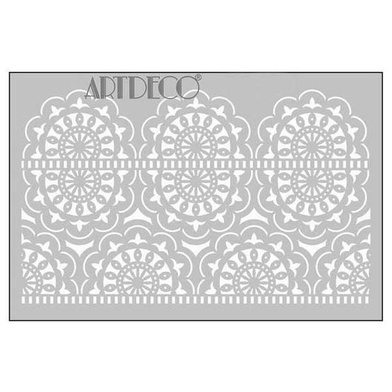Artdeco 206 Dantel-1 20x30 cm Stencil Boyama Şablonu