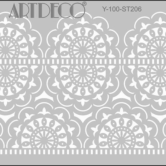 Artdeco 206 Dantel-1 20x30 cm Stencil Boyama Şablonu