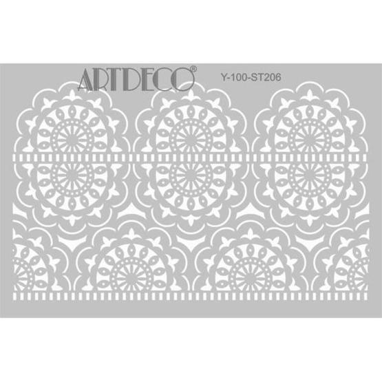 Artdeco 206 Dantel-1 20x30 cm Stencil Boyama Şablonu