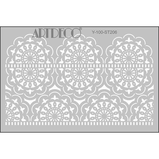 Artdeco 206 Dantel-1 20x30 cm Stencil Boyama Şablonu