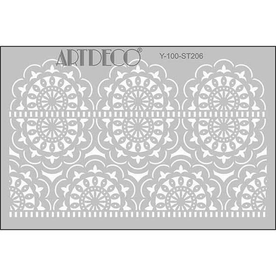 Artdeco 206 Dantel-1 20x30 cm Stencil Boyama Şablonu Yardımcı Malzeme Fiyatı