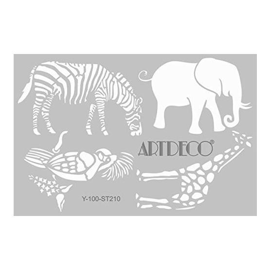 Artdeco 210 Hayvanlar Alemi-2 20x30 cm Stencil Boyama Şablonu