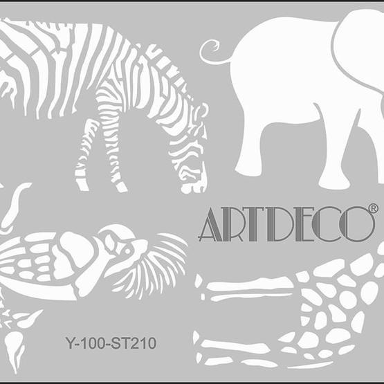 Artdeco 210 Hayvanlar Alemi-2 20x30 cm Stencil Boyama Şablonu