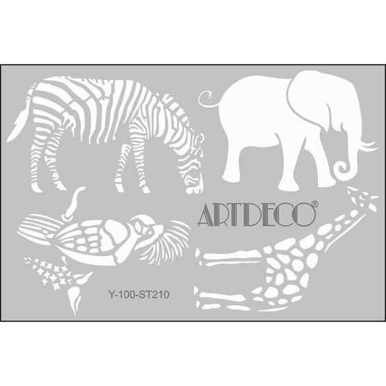 Artdeco 210 Hayvanlar Alemi-2 20x30 cm Stencil Boyama Şablonu