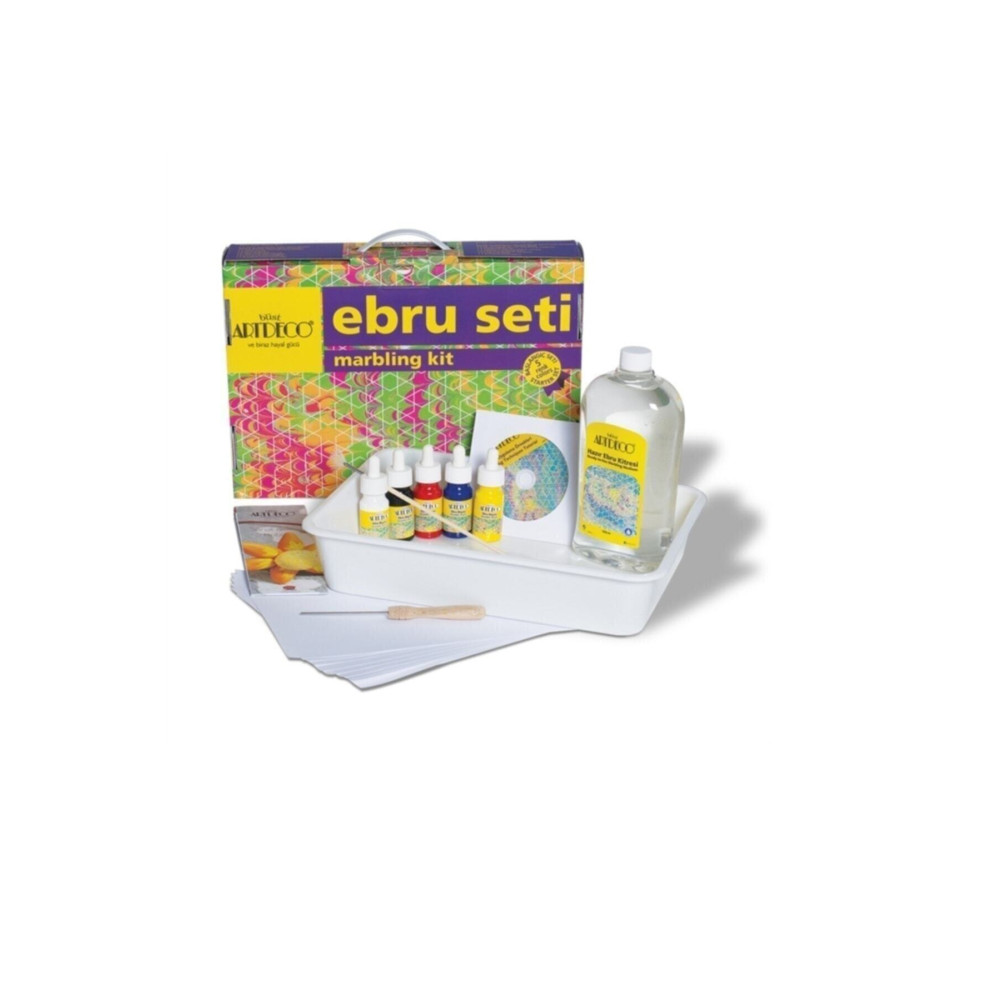 Artdeco 8 Renk Ebru Başlangıç Seti - Orta Boy Sanatsal Malzemeler Fiyatı