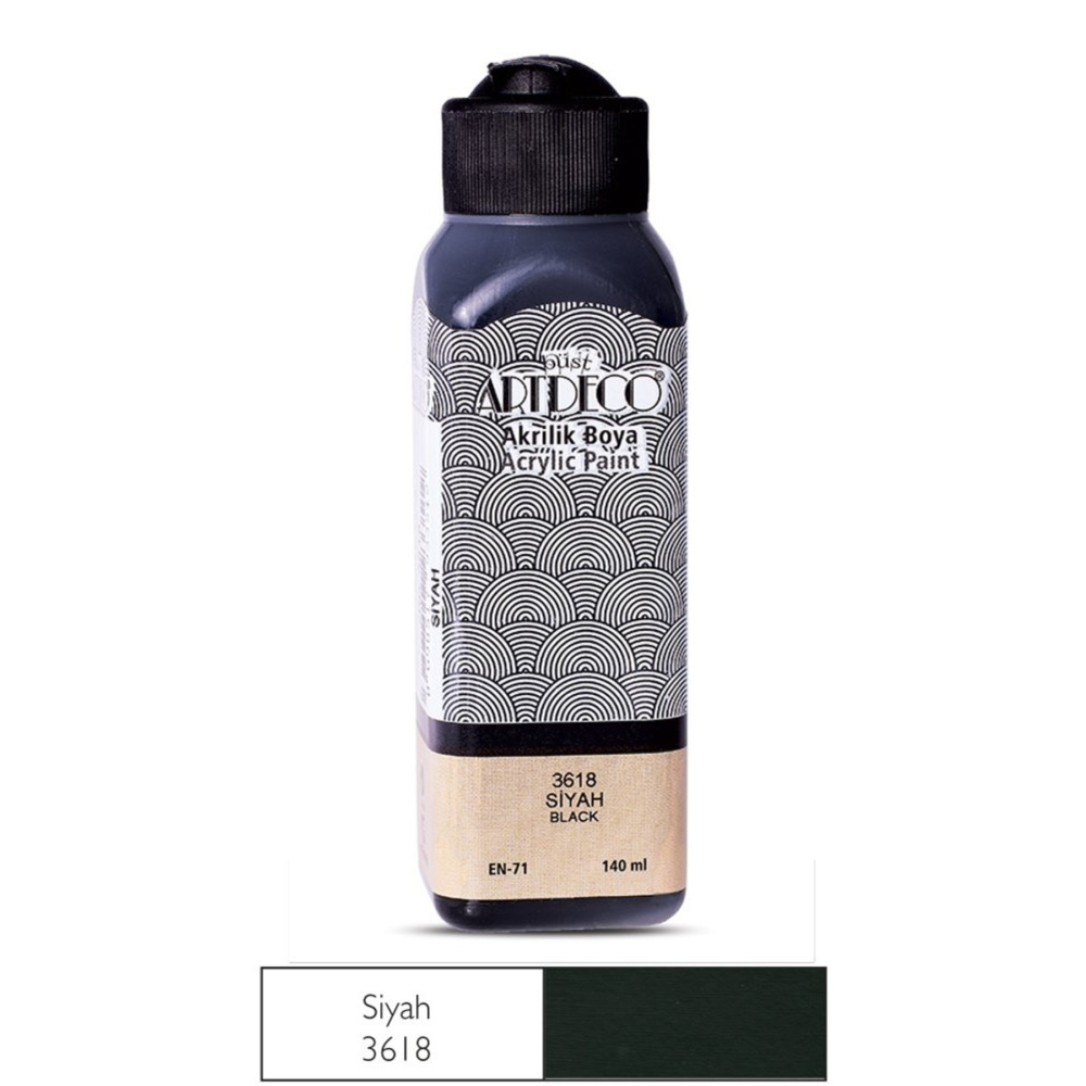 Artdeco Akrilik Boya 70r-3618 140 Mm Siyah Akrilik Boya Fiyatı