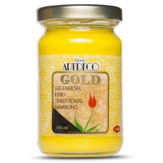 Artdeco Gold 105ml Sarı Geleneksel Ebru Boyası