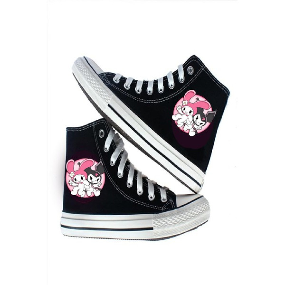 Artdesign Kuromi And My Melody Party Tasarım Canvas Sneaker Ayakkabı Kadın Günlük Ayakkabıları Fiyatı