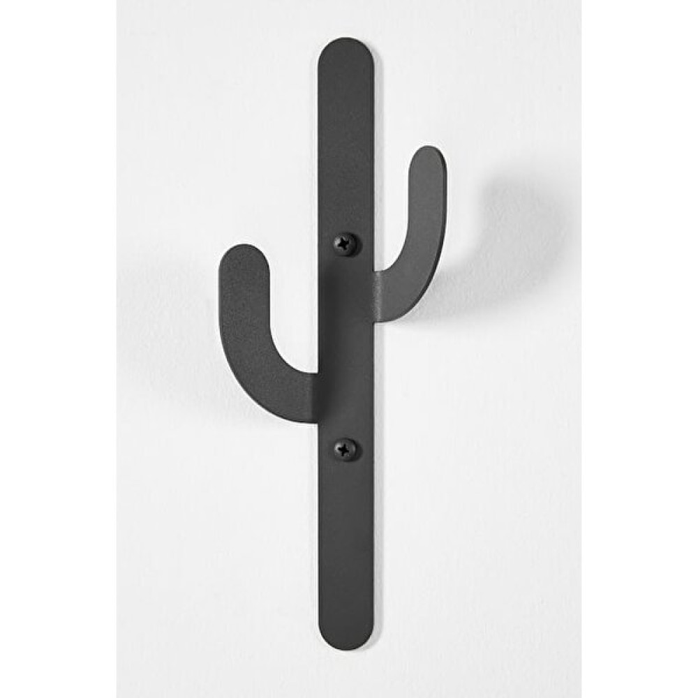 Arte Metal Tasarım (Siyah) Dekoratif Metal Askılık -Kaktüs Desenli- Metal Elbise Askısı - Siyah Eşya Saklama / Düzenleme Fiyatı