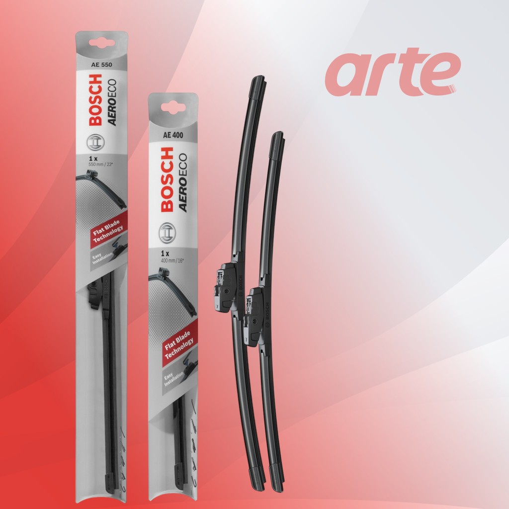 Arte MG HS (2018–2024) Uyumlu | Bosch AeroEco Ön ve Arka Silecek Takımı | 3’lü Set | Araca Özel Silecekler Fiyatı