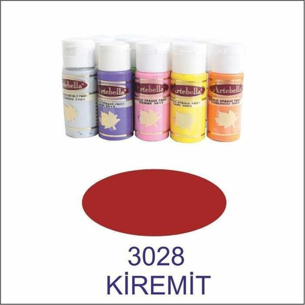 Artebella Artebella 3028 Kiremit 30 cc Opak Boya Akrilik Boya Fiyatı