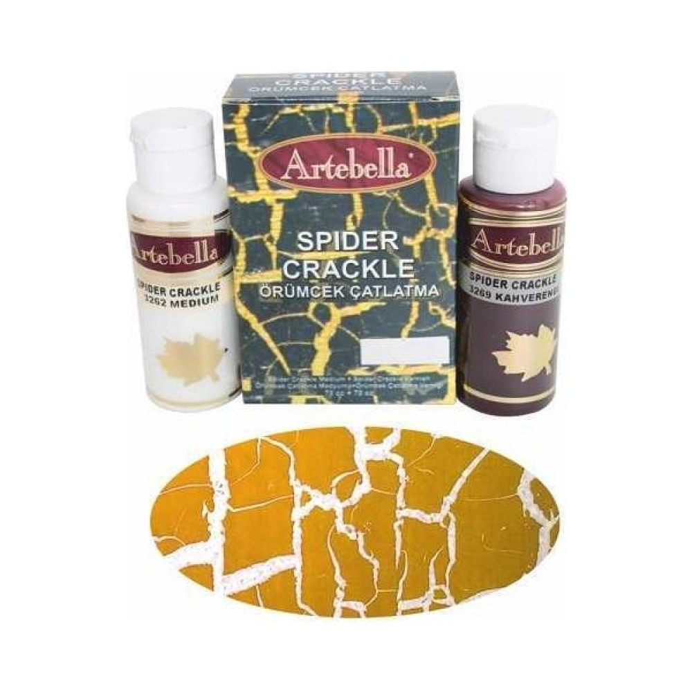 Artebella Artebella Örümcek Çatlatma  3268 TABA  70 cc Medium + 70 cc vernik Sanatsal Malzemeler Fiyatı