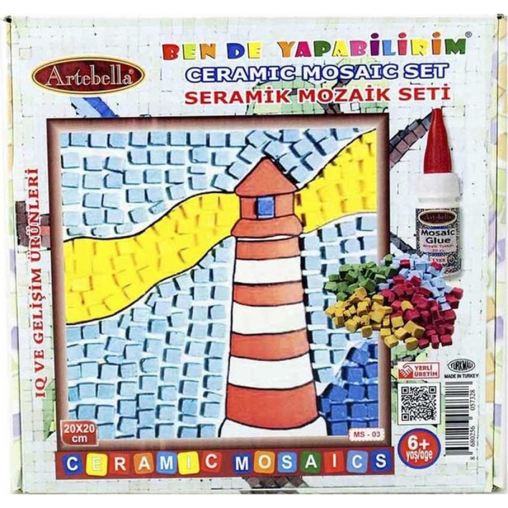 Artebella Deniz Feneri Seramik Mozaik Set 20 x 20 cm Sanatsal Malzemeler Fiyatı