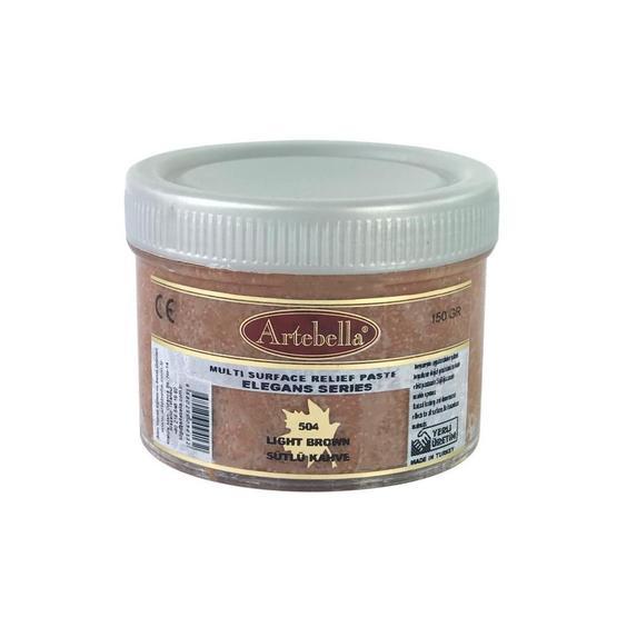 Artebella Elegans 504 Sütlü Kahve 250 gr Multi Surface Rölyef Pastası Rölyef Pasta Fiyatı