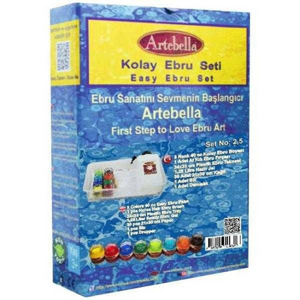 ARTEBELLA KOLAY EBRU SETİ NO 2,5 Suluk Fiyatı