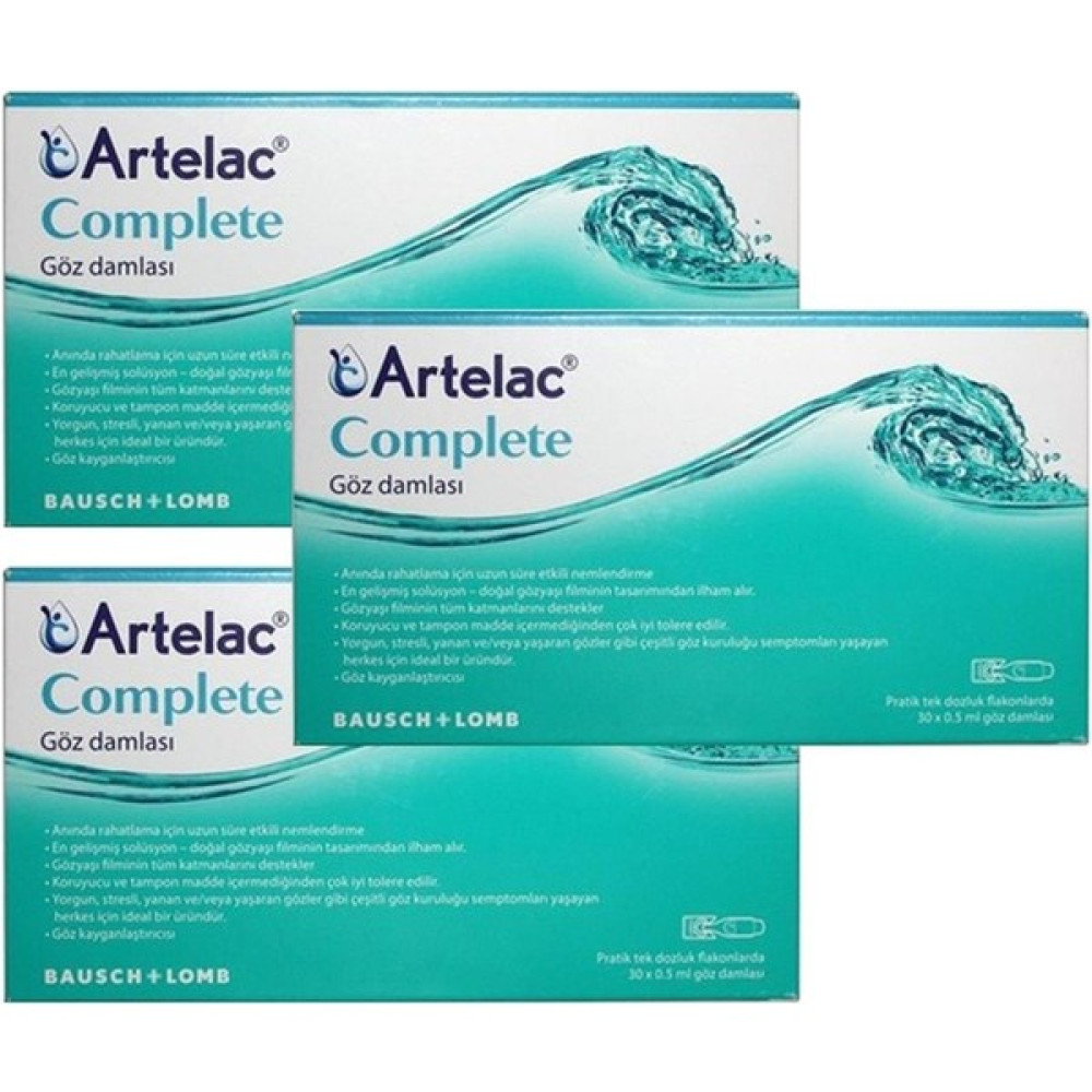 Artelac Complete 30 Flakon 0,5 ml 3 Adet Göz Kremi Fiyatı