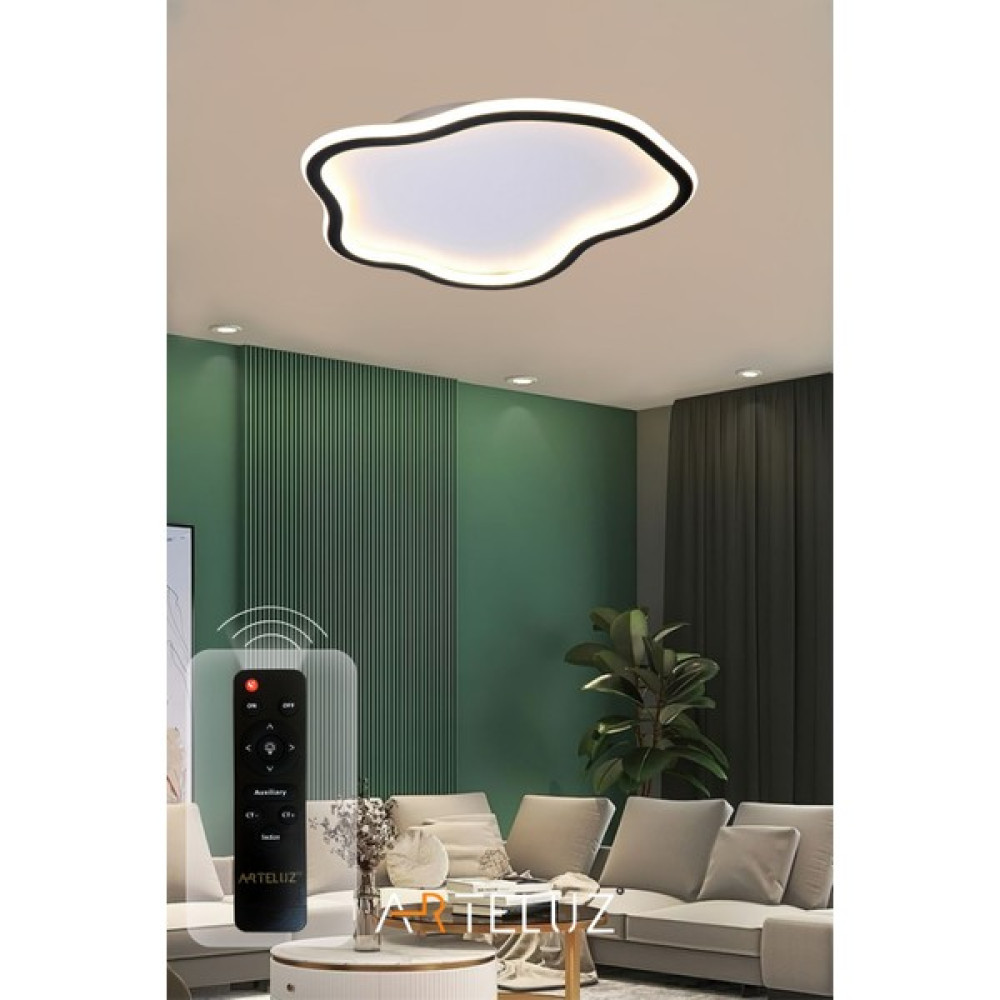 Arteluz Asimetrik Model Modern Plafonyer Avize (50 cm) - Siyah - ARTELUZASİMETRİK MODEL MODERN PLAFONYER AVİZE (50 CM) Elektrik ve Aydınlatma Fiyatı