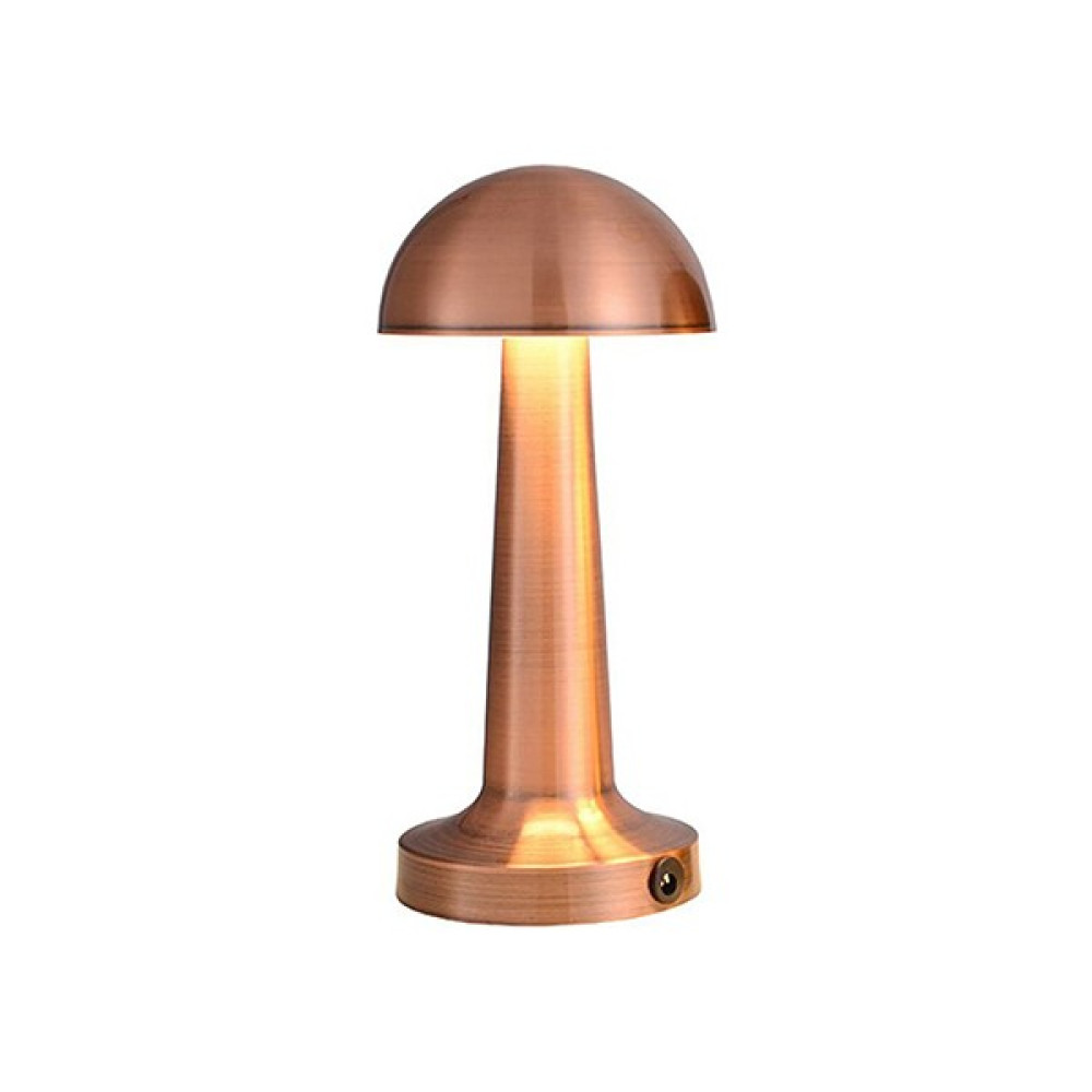 Arteluz Mantar Model Retro Masa Lambası, Şarjlı Masa Lambası, Dimmerli, Gece Lambası Mantar Masa Lambası - Bronz Masa Lambası Fiyatı