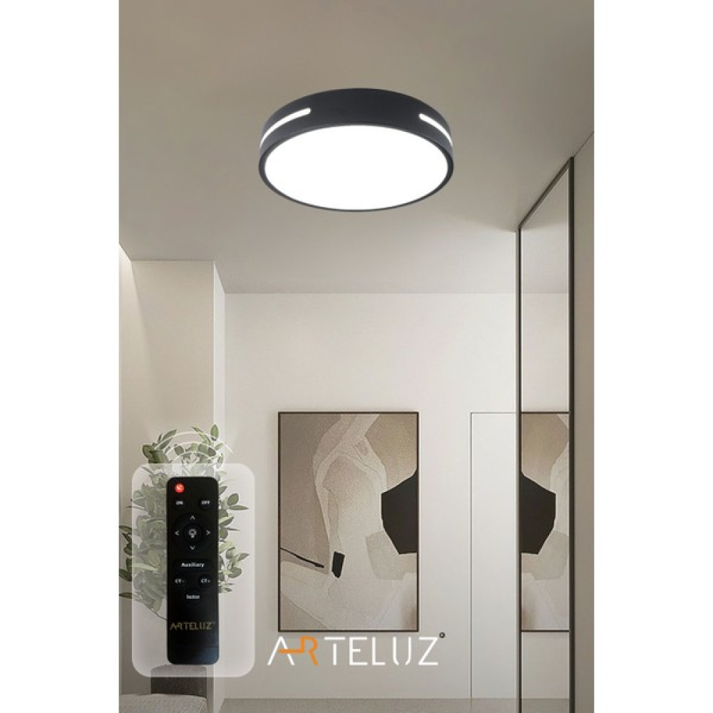 Arteluz Yuvarlak Model Modern Plafonyer Avize (30 Cm) - Siyah Elektrik ve Aydınlatma Fiyatı