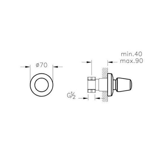 Artema A41403 Apollo Lüx Stop Valf