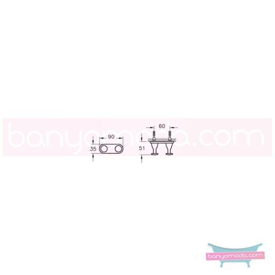 Artema Arkitekta A44081 2'li Banyo Askılık