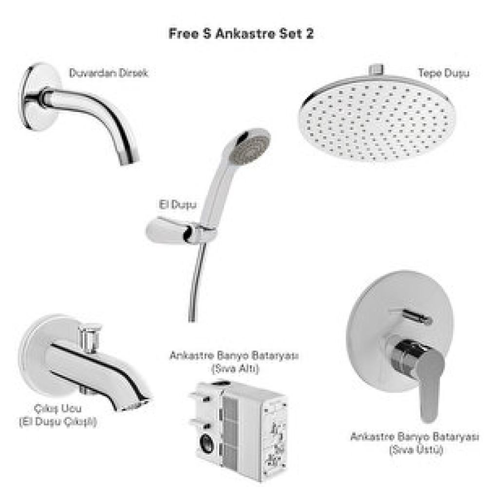 Artema Free S Ankastre Set 2 Bataryalar Fiyatı