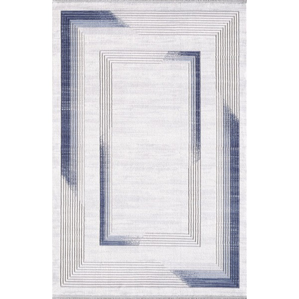 Artemis Halı Dior 6404A Kemik Mavi Modern Desen Makine Halısı - Renkli - 80 x 150 cm Salon Halısı Fiyatı