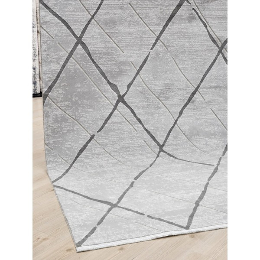 Artemis Halı Murano 06430b Gri Modern Saçaklı Yün Halı - 80 x150 cm Salon Halısı Fiyatı