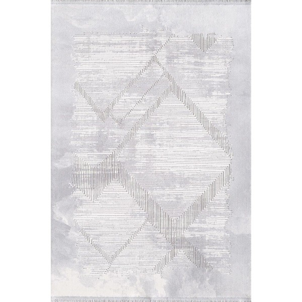 Artemis Halı Murano 06431b Gri Krem Eskitme Desenli Yün Halı - Gri - Krem - 80 x150 cm Salon Halısı Fiyatı