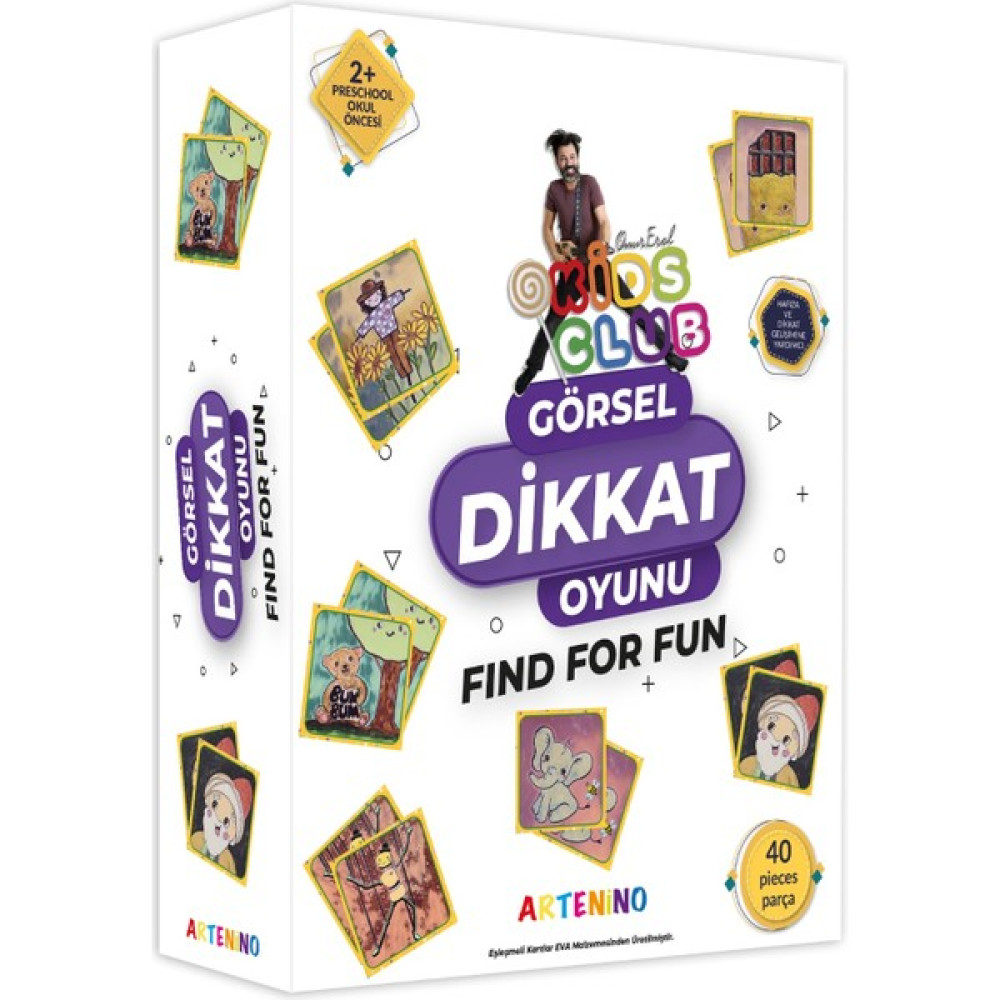 Artenino Onur Erol Kids Clup Görsel Dikkat Oyunu Oto Boyaları Fiyatı