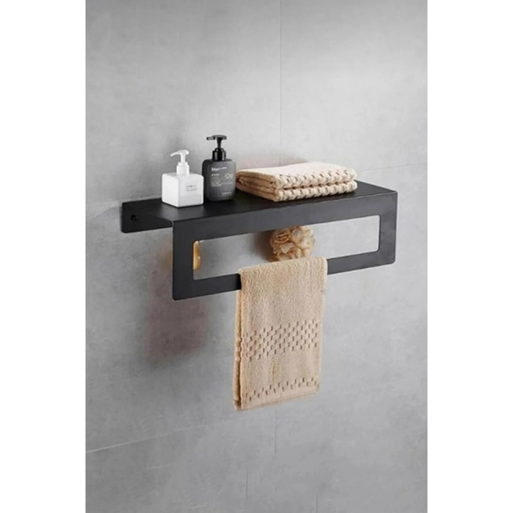 Artepella Metal Modern Metal Banyo Havlu Askılığı- Havlu Askılığı - Siyah Banyo Askılık Fiyatı