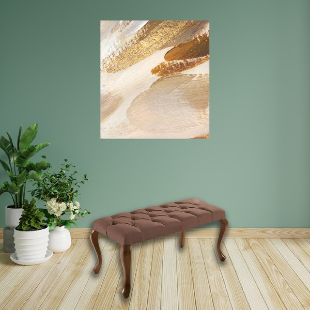 Art&Gift Civan Ayak Ucu Bench Kahve Kapitoneli Yatak Odası Antre Dinlenme Bekleme Alanı - 90 x 45 x 42 - Kahverengi Puf Fiyatı
