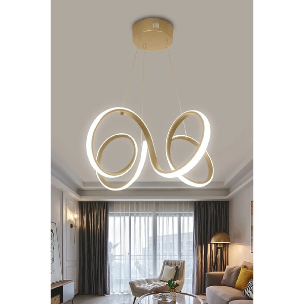 Artı Aydınlatma Modern Mutfak Banyo LED Salon Sarkıt LED Avize - BEYAZ LED - Gold Avize Fiyatı
