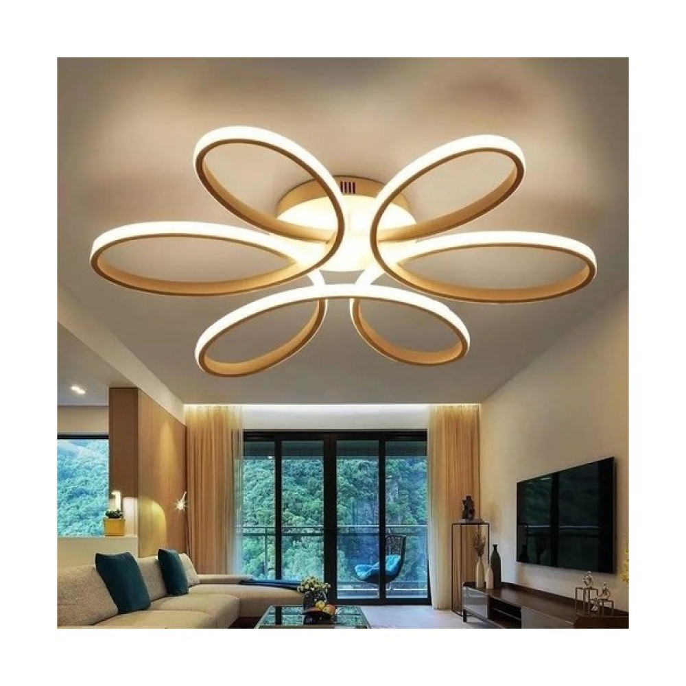 Artı Aydınlatma Papatya Plafonyer Ledli Avize Modern Mutfak LED Salon Avize - Beyaz LED - Gold Avize Fiyatı