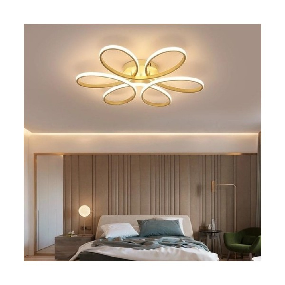 Artı Aydınlatma Papatya Plafonyer Ledli Avize Modern Mutfak LED Salon Avize - Gün ışığı LED - Gold Avize Fiyatı