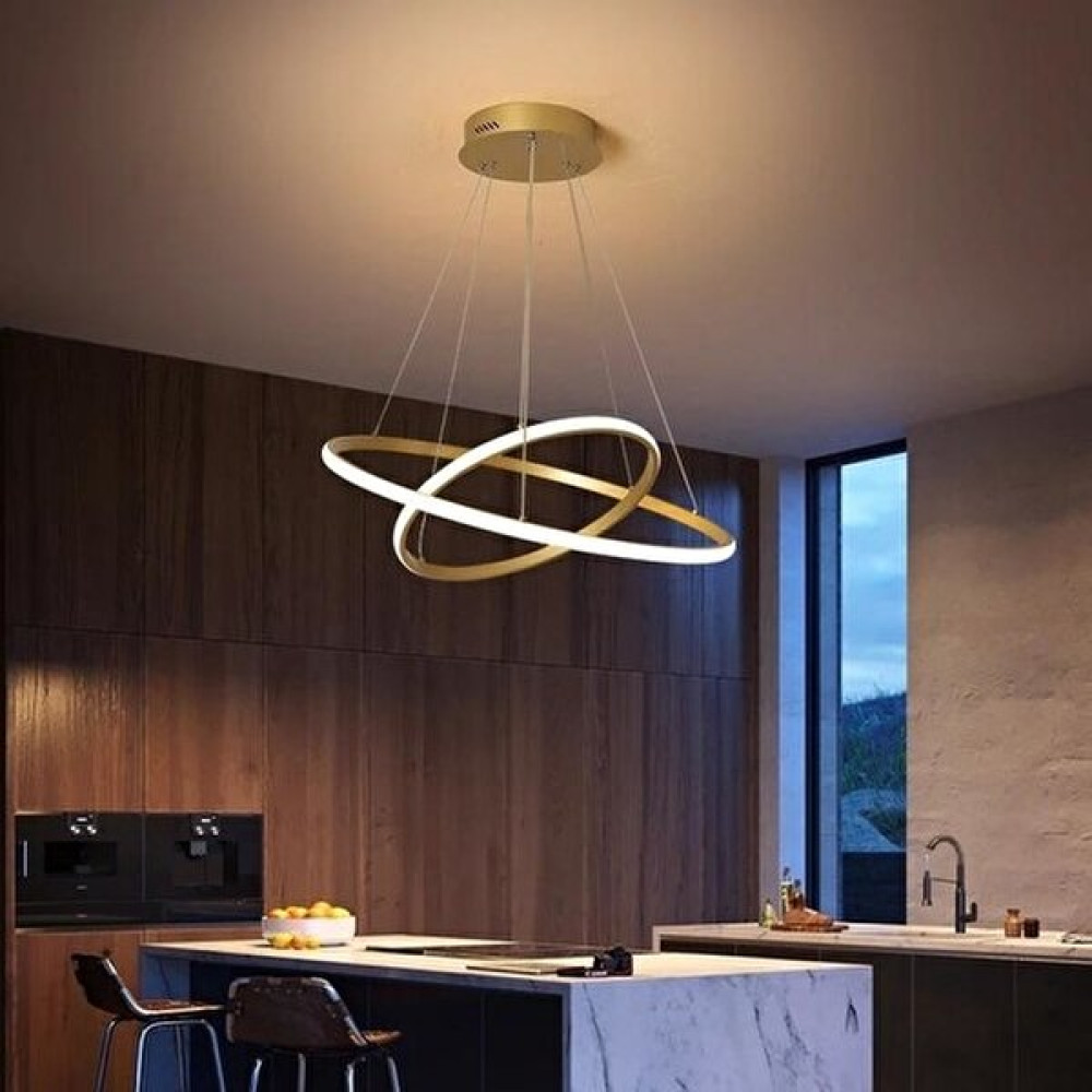 Artı Aydınlatma Saturn Gold Modern Mutfak Banyo LED Salon Sarkıt Avize - BEYAZ LED Avize Fiyatı