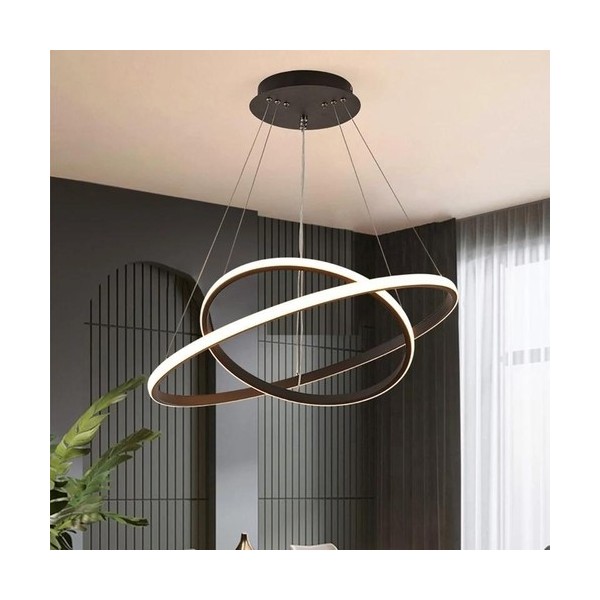 Artı Aydınlatma Saturn Modern Mutfak Banyo LED Salon Sarkıt Avize - GÜNIŞIĞI LED - Siyah Avize Fiyatı