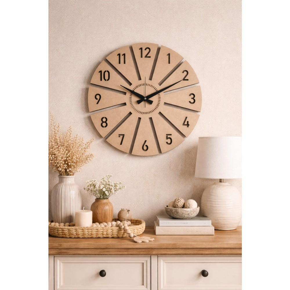 Artı Home Modern Dekoratif Duvar Saati Doğal Minimal Tasarım Saat Duvar Saati Fiyatı