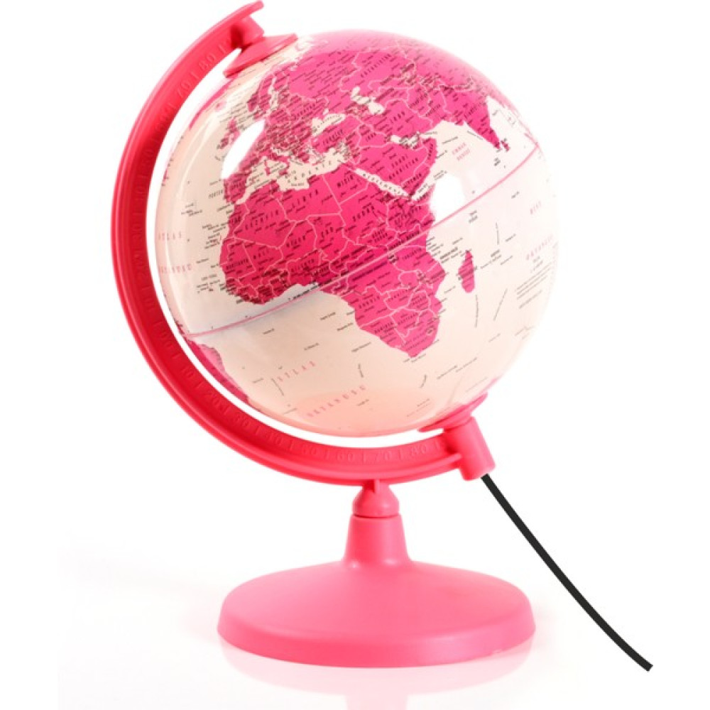 Artı Işıklı Magenta Dünya Küre ( Yerküre ) 26 cm Harita & Küre Fiyatı