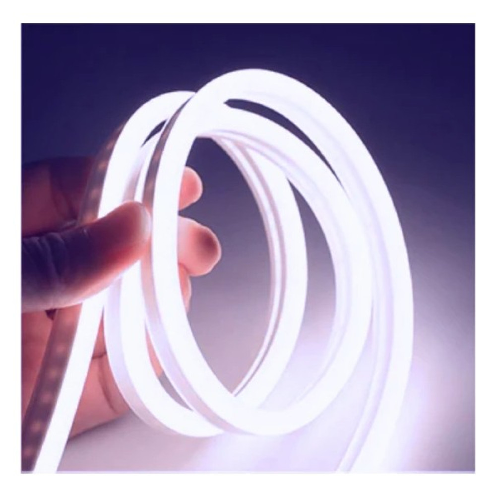 Artı Led 2 Metre 220 Volt Esnek Neon Hortum Şerit LED Işık Aydınlatma Tak Çalıştır Beyaz Işık - 2 m Led Aydınlatmalar Fiyatı